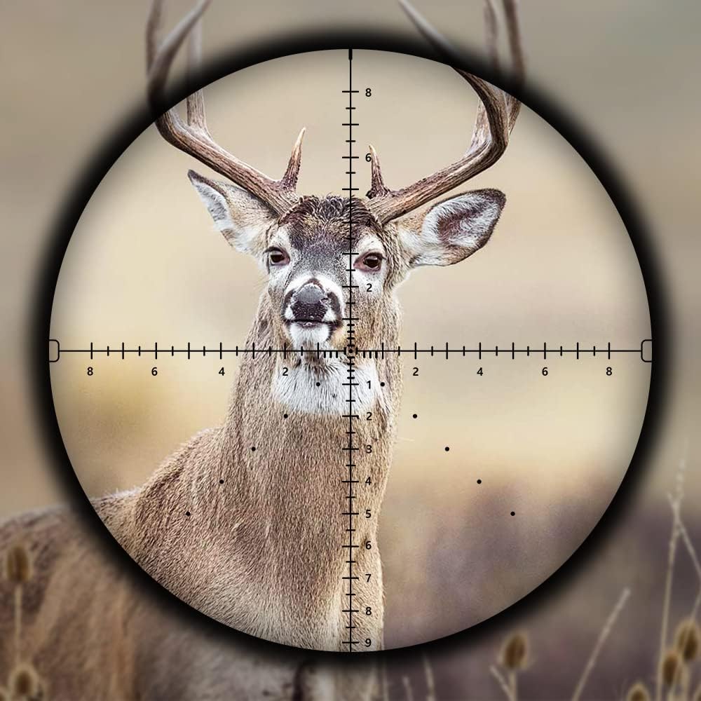SPINA OPTICS FalconPoint 4.5-27X50 FFP Scope First Focal Plane Riflescopes,Red IIIuminated BCD Recticle Optics Scope Fits .308