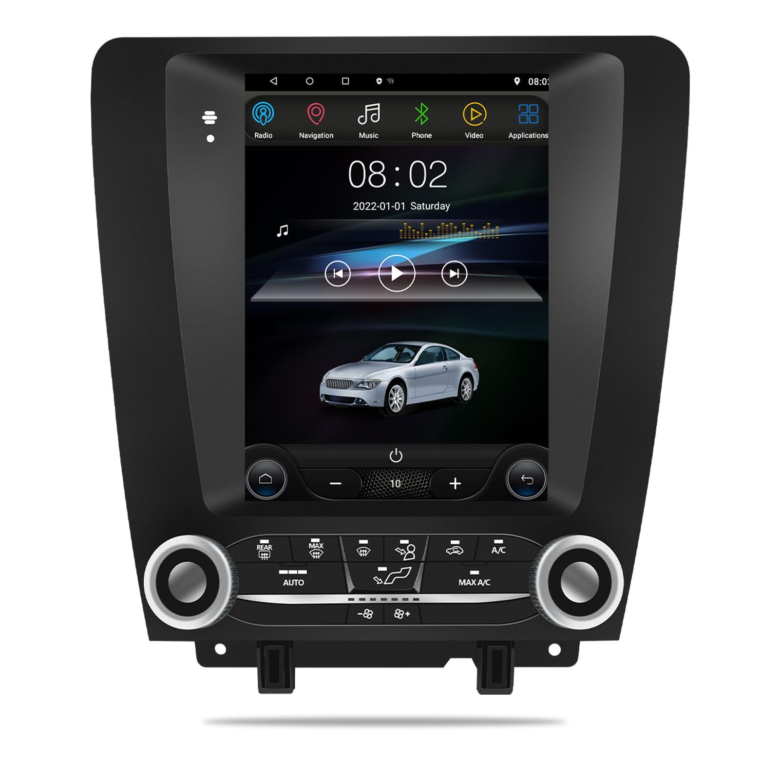 - Suitable for Ford Mustang 2010-2014 Android 12 car Stereo 2+32G GPS Navigation Radio Player 9.7 "high-Definition Touch Screen Audio Backup Camera (Vertical Screen) (4 * 64)