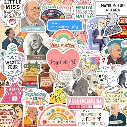 100Pcs Psychology Stickers for Laptop & Water Bottles