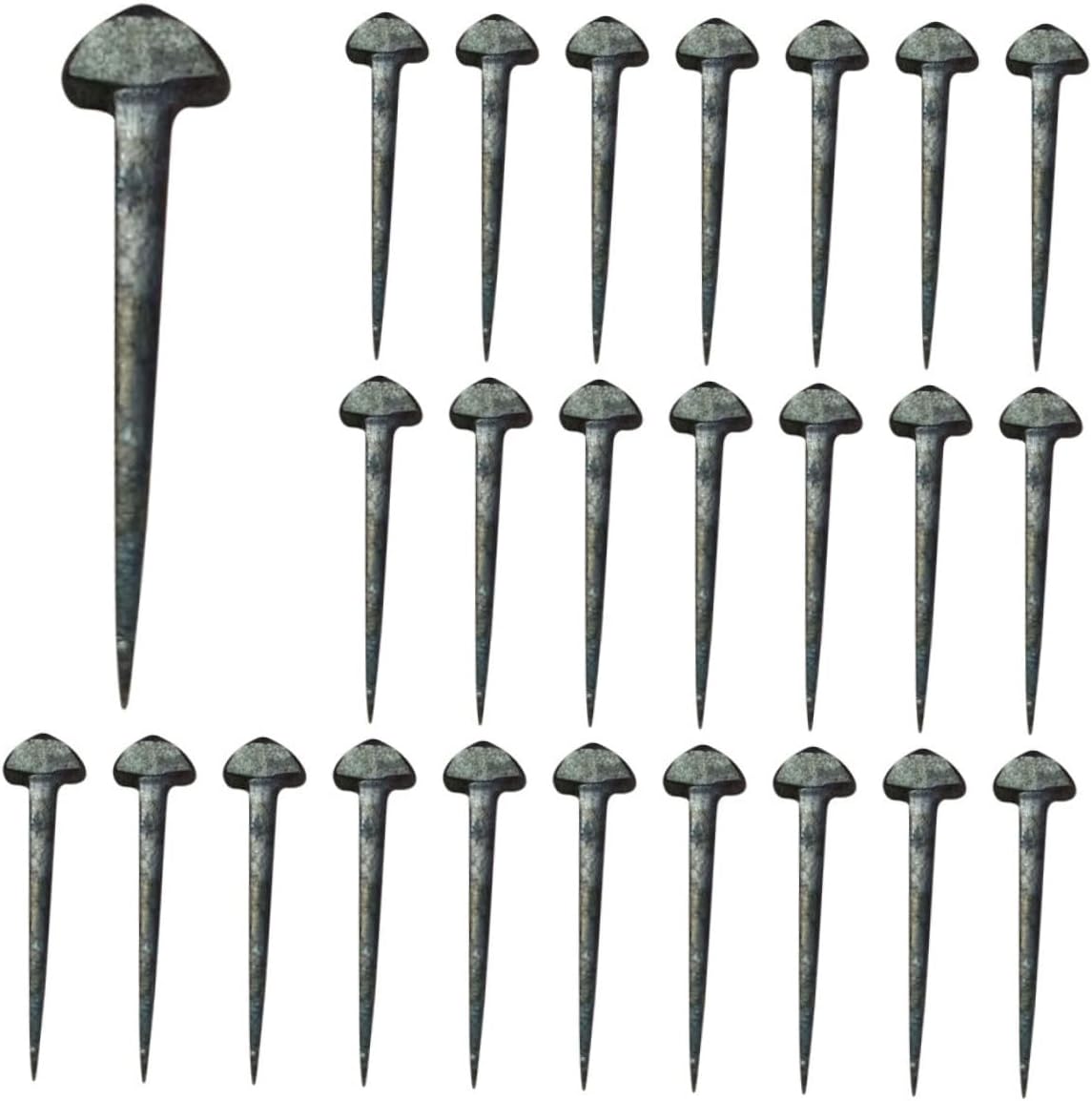 50pcs Portable Horseshoe Nails Replaceable Hoof Nails Sturdy Iron Material Horse Supply Compact Horse Equipment