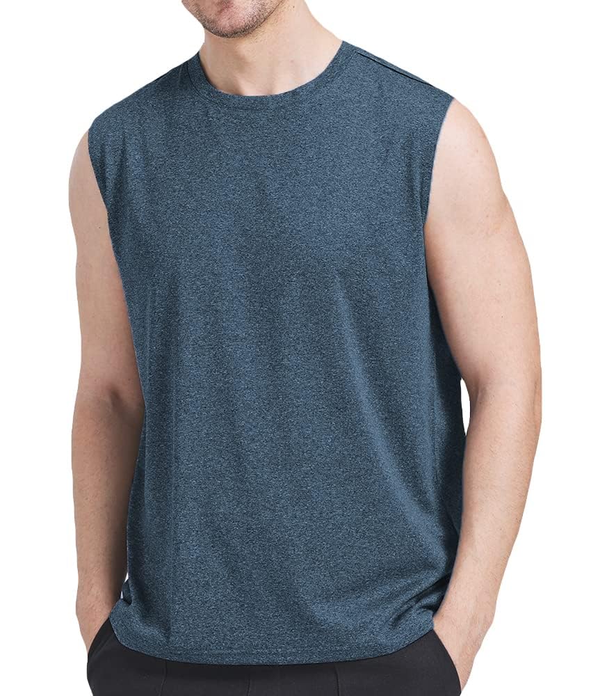 Confezione da 3 canottiere da allenamento da uomo Dry Fit Performance Gym Bodybuilding Athletic T-shirt senza maniche