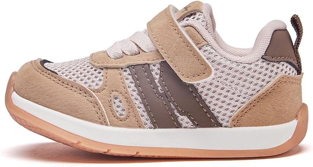 Baby Sneakers for Boys Girls Soft Sole Non-Slip Infant Shoes Lightweight Breathable Toddler First Walker Shoes for Baby Walking 12 18 21 24 Months