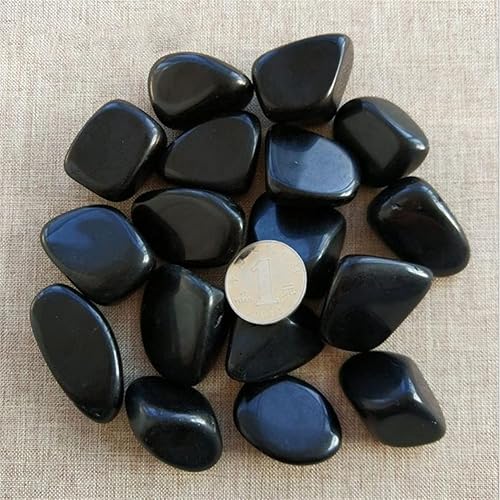 AAKOMA for Obsidian Large Crystal Tumbled Stones Gemstones Natural Quartz Cristal Piedras Aquarium Decoration (Color 20-30mm, Size 100g)
