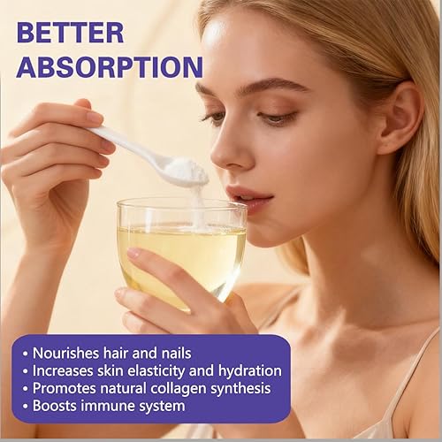 Miniatura 6 de Péptidos de colágeno en polvo para piel, cabello y uñas, péptidos de colágeno hidrolizados bovino para mujeres y hombres, suplementos de proteínas