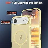 Vista 1531 de SUPFINE Funda magnética para iPhone 11 (compatible con MagSafe) (protección contra caídas de grado militar), translúcida mate a prueba de golpes