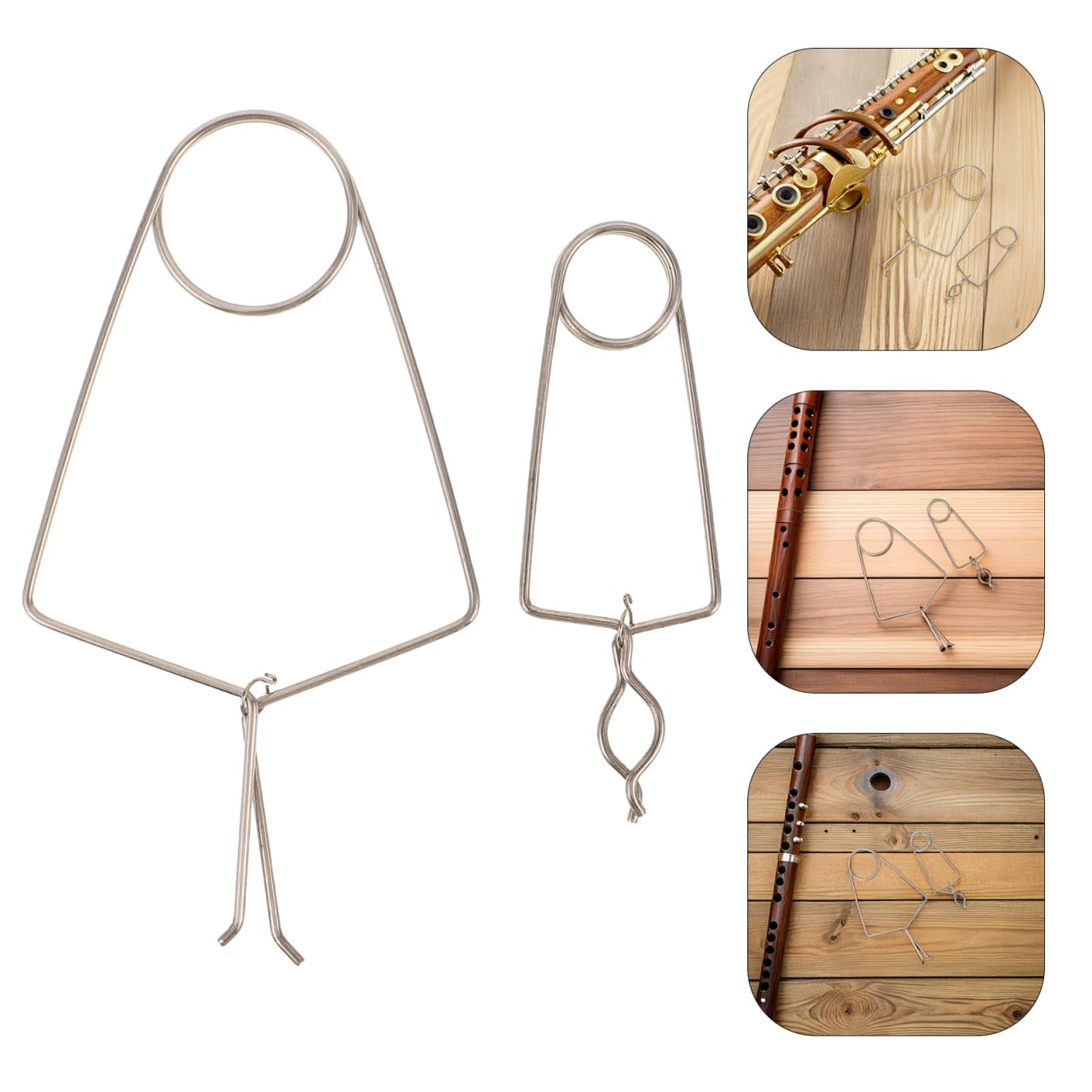 BESPORTBLE Lot De 2 Pinces De Soudage Pour Flûte Outil De Réparation D'Instruments À Vent En Métal Clips De Fixation Pour Saxophone Clarinette Hautbois Et Trompette