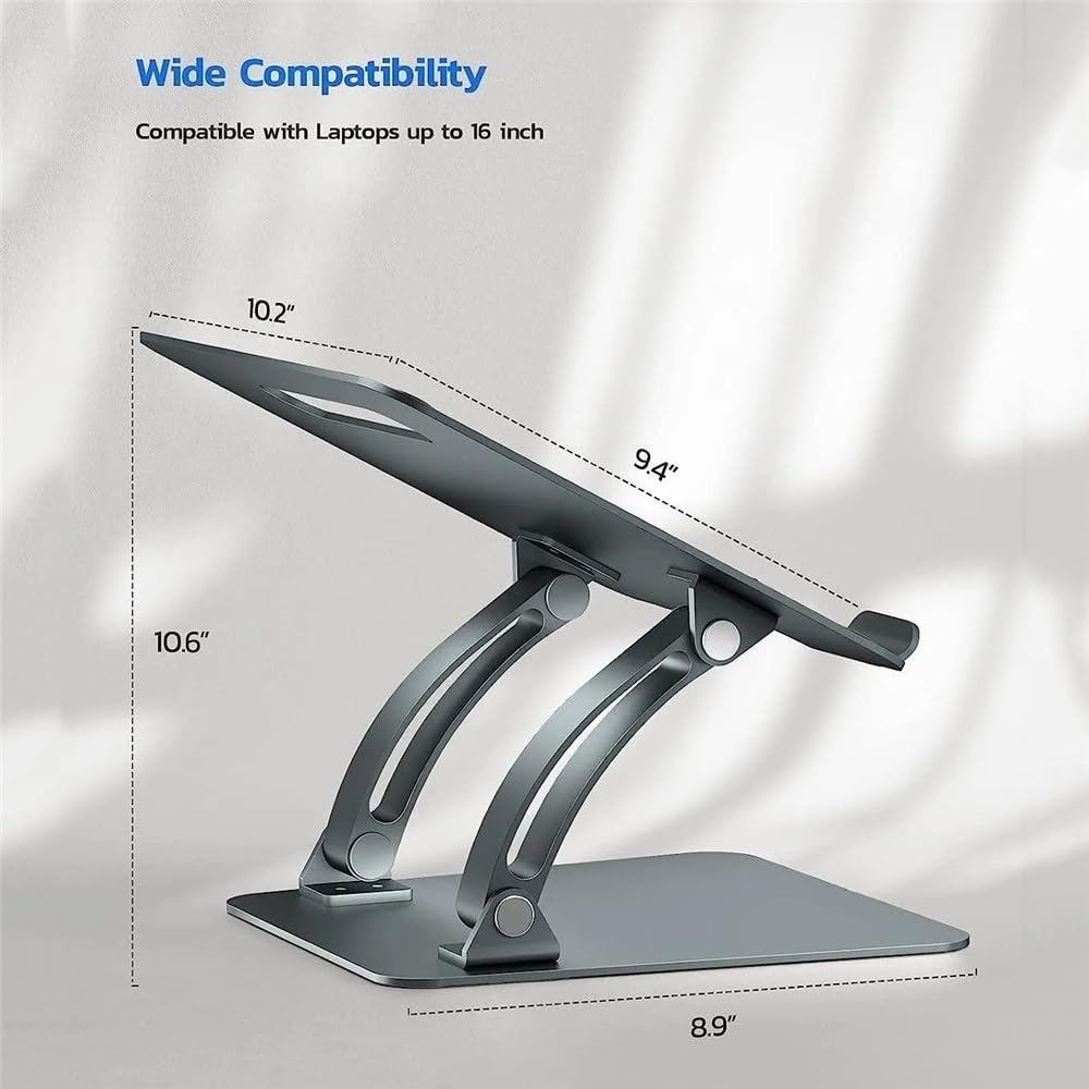 Supporto pieghevole for laptop da scrivania, supporto ergonomico e raffreddamento notebook Supporto Alzaportatili