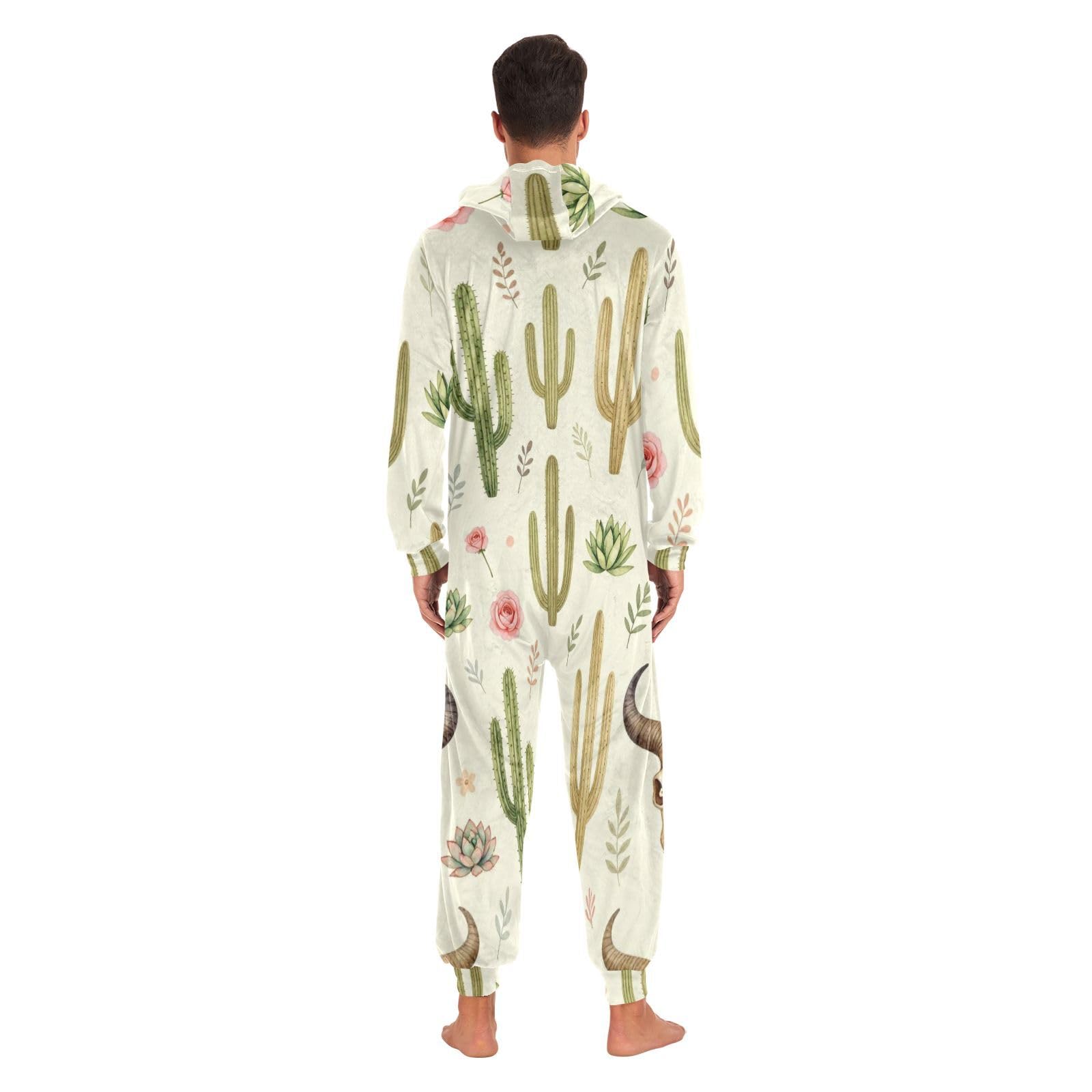 Tutina pigiama allentato rilassato S-XL Boho Chic Bull Skull
