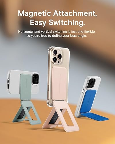 Miniatura 5 de MOFT Magsafe - Soporte para teléfono, soporte de trípode para teléfono, resistente a las manchas, piel MOVAS y ajuste de ángulo e imanes fuertes