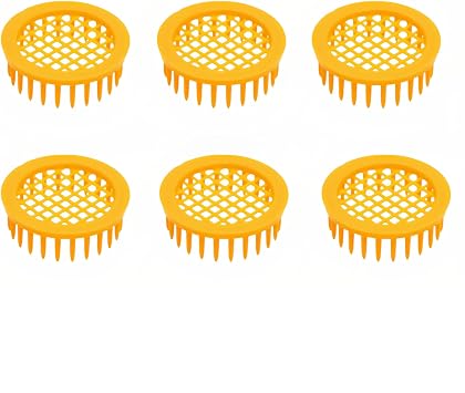 6-Pack Plastic Queen Bee Cage Reusable ABS Beekeeping Tool for Safe Queen Introduction, Transport & Isolation Durable Ventilated Design for Busy Beekeepers