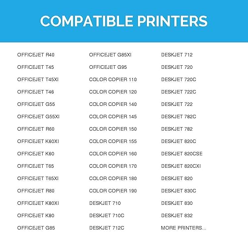 Miniatura 2 de Raleza - Cartucho de tinta compatible con 78 colores de alto rendimiento C6578AN C6578DN, repuesto para impresora HP PhotoSmart 1000 1100 Deskjet