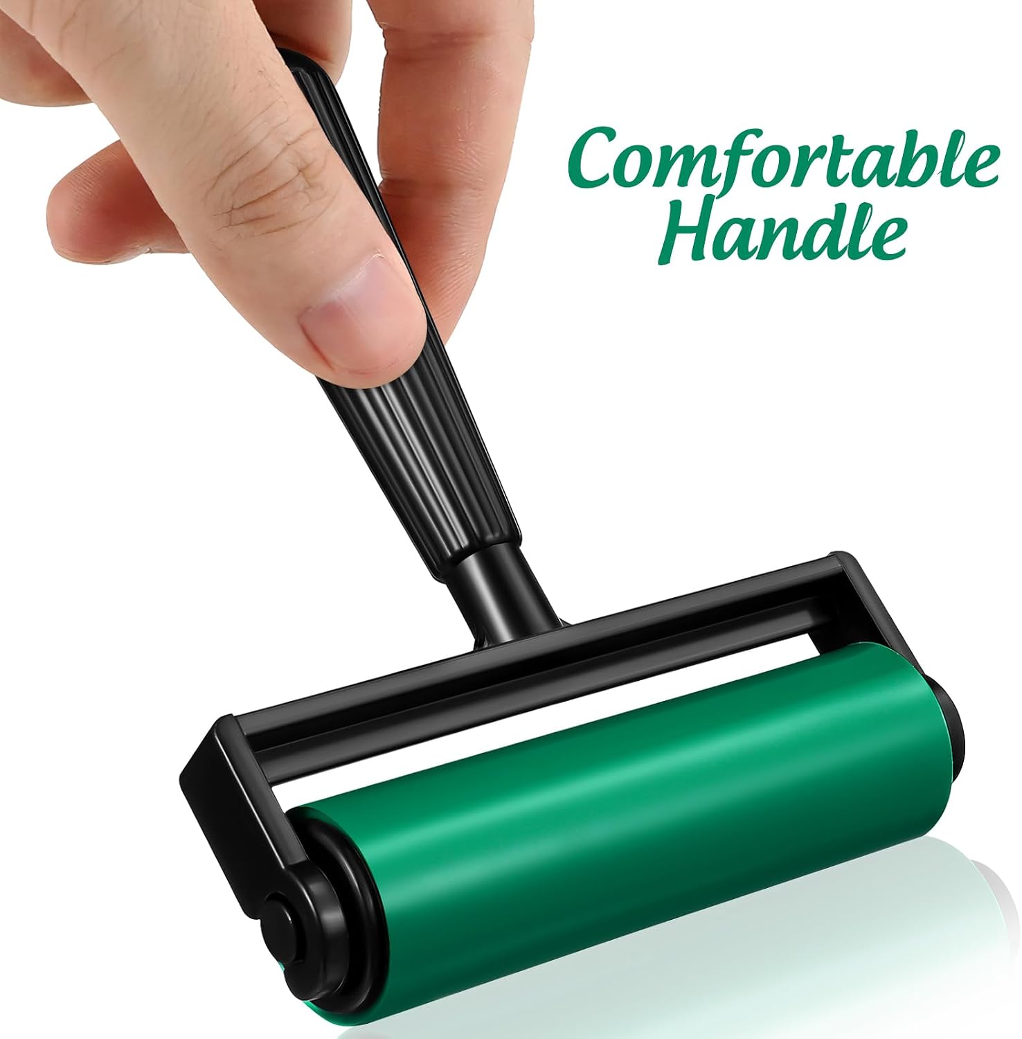 Ciieeo Green Printmaking Rubber Roller for Craft Projects Ink and Stamping Tools Ideal for Gel Printing Plates and Art Projects