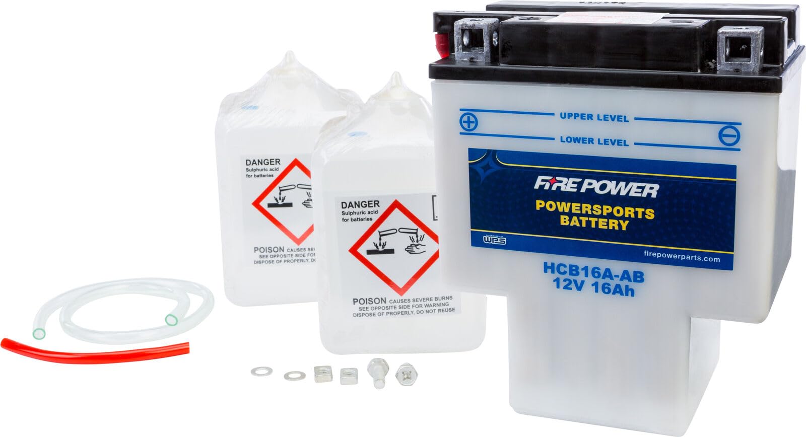 WPS Conventional 12V Heavy Duty Battery For Honda Shadow – HYB16A-AB / HCB16A-AB