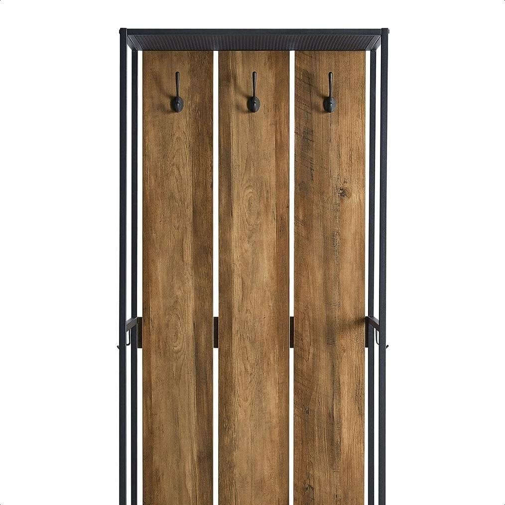 Hall Tree, Frame Material: Manufactured Wood, Shelves Included: Yes