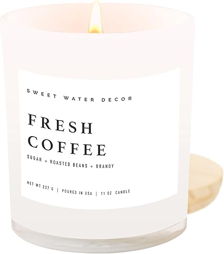 Miniatura 22 de Sweet Water Decor - Vela de soja Cashmere and Vanilla, aroma cachemira suave, sándalo, jazmín y vainilla, frasco blanco de 11 onzas + tapa