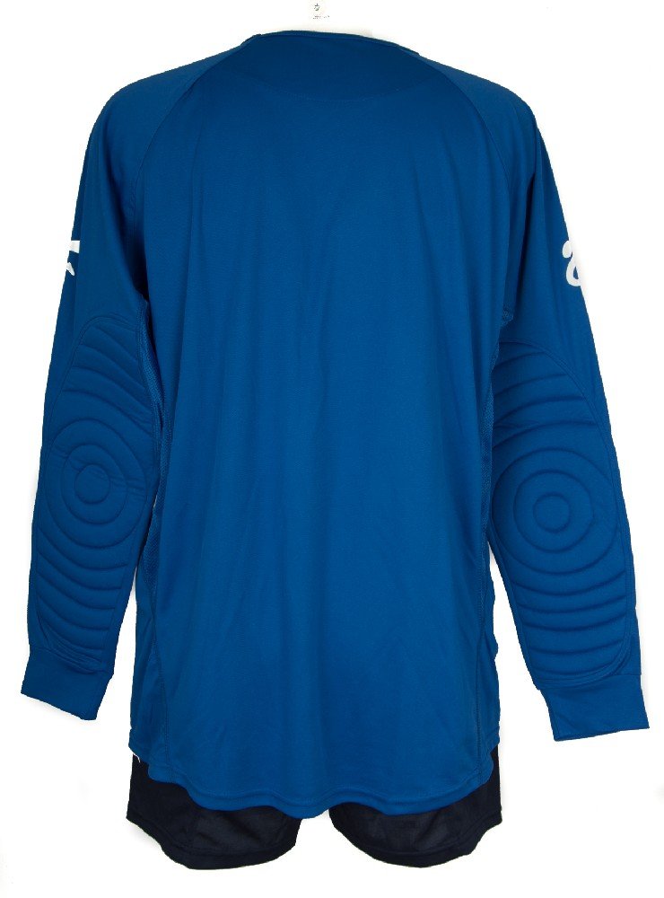 GIMER Tuta Completo Portiere Maglia Maniche Lunghe Pantaloni Corti con Rinforzo Articolo 2/314 Kit Portiere COOLDRY, 08 Olimpico, L
