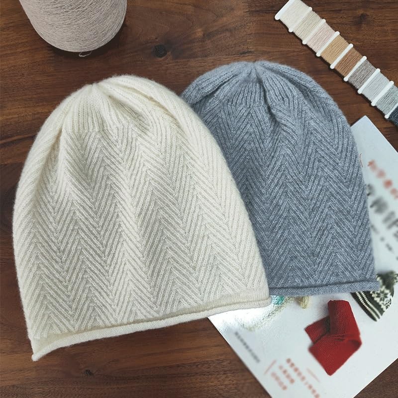 Women's Wool Knitted Hat Versatile Ear Protection Warm Woolen Hats
