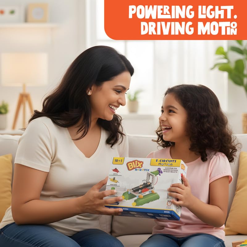 Image of Blix E-Circuits Motion, STEM Robotics Toy with 31 Components for Kids Aged 8+. Educational Robotic to Teach How Motion-Based Circuits Work