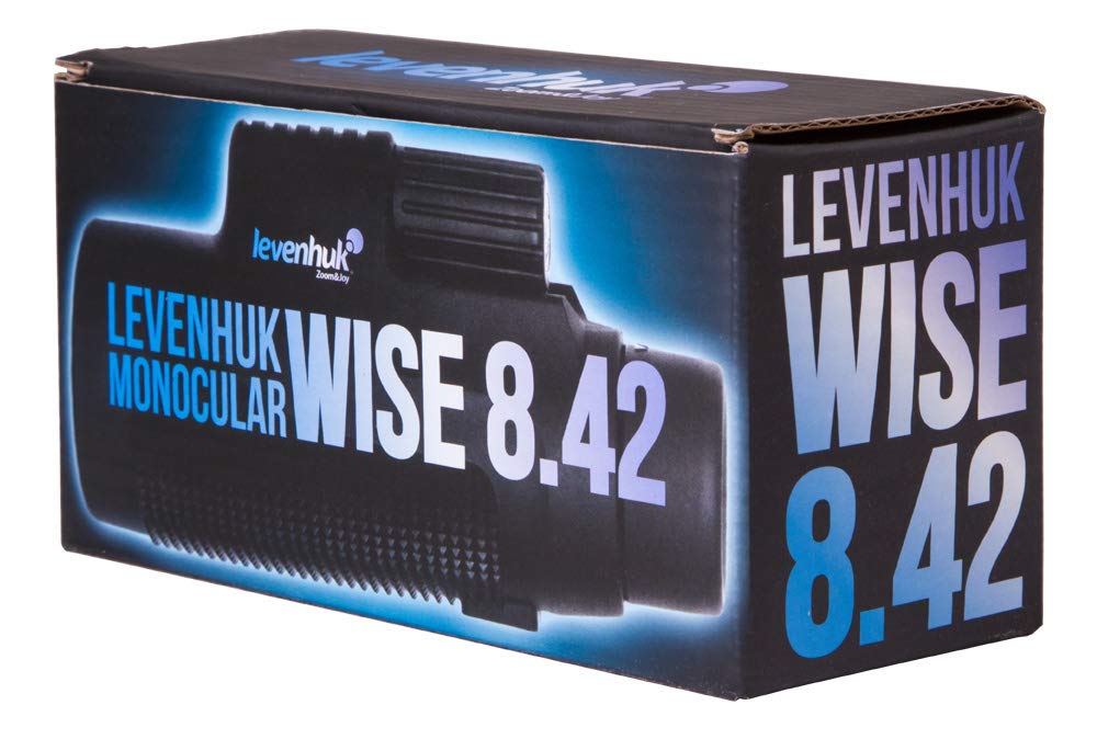 Monoculare Levenhuk Wise con Impugnatura, Ottiche Fully Multi-Coated In Vetro BaK-4 per Immagini Luminose e Chiare