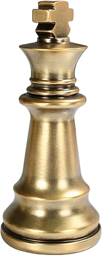 Miniatura 2 de Decoración de ajedrez King  Majestic King & Queen, intrincadamente detalladas, esculturas de decoración del hogar atemporales, adornos de ajedrez