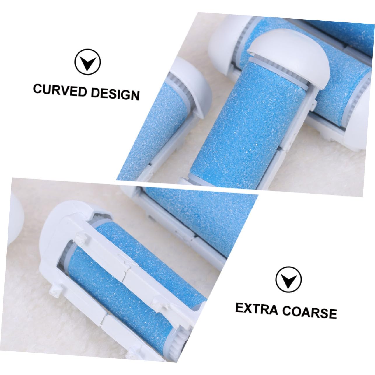 FRCOLOR 36piezas Rodillos De Repuesto Para Limpiar Pies Para Eliminar Piel Muerta Diseño Curvado Compatible Limpiadores Electrónicos De Pies