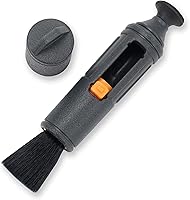 Vista 1 de Carson Limpiador de lentes compacto reutilizable serie C6 con fórmula de limpieza de nano partículas secas con punta redonda de 0.512 in y cepillo