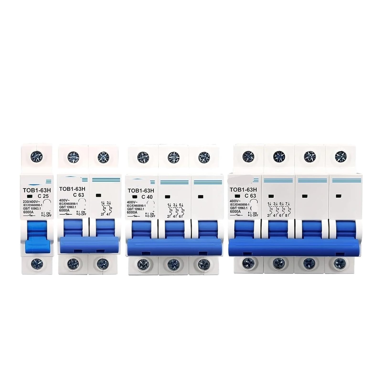Disjoncteur AC MCB courbe C 230V 400V pour la sécurité maison - 6