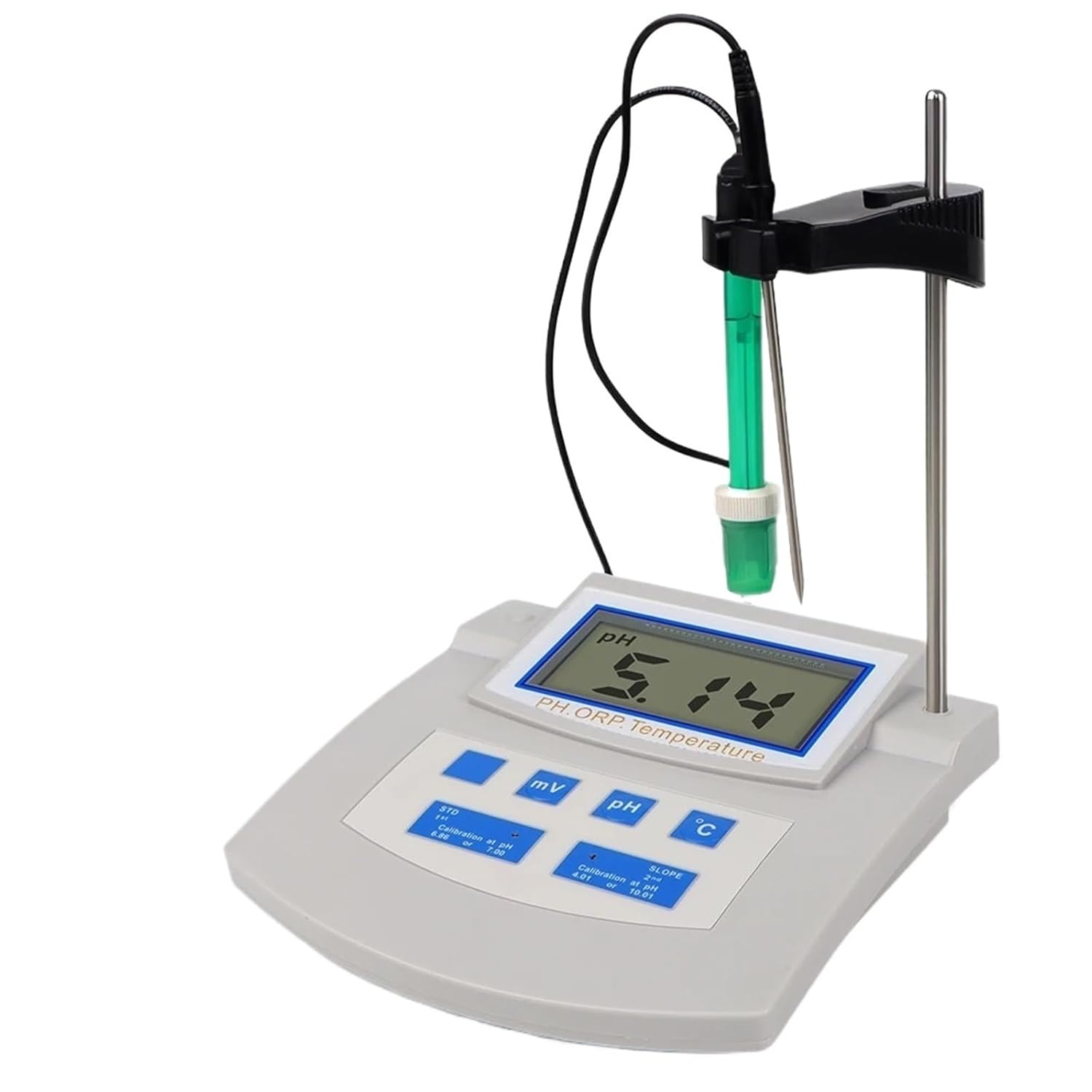 Lab Analytical PH Meter Function 3 in 1 Water Quality Tester PH Temp ORP Meter Desktop Digital Acidity Meter for Aquarium Pool