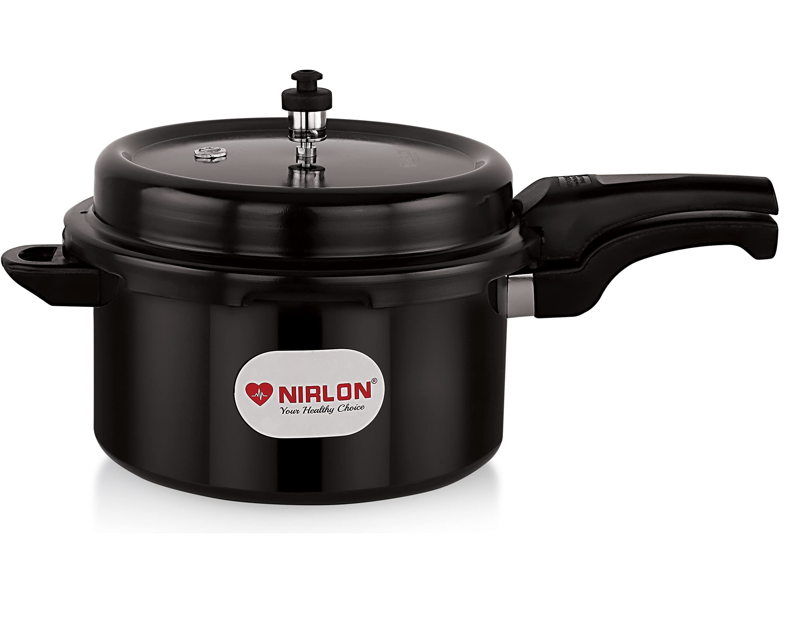 NIRLON Hard Anodised Aluminium Outer Lid Pressure Cooker Compatible With Induction & Gas, 7.5 Liters, Black (B0C46MYZ43) Amazon Price History, Amazon Price Tracker