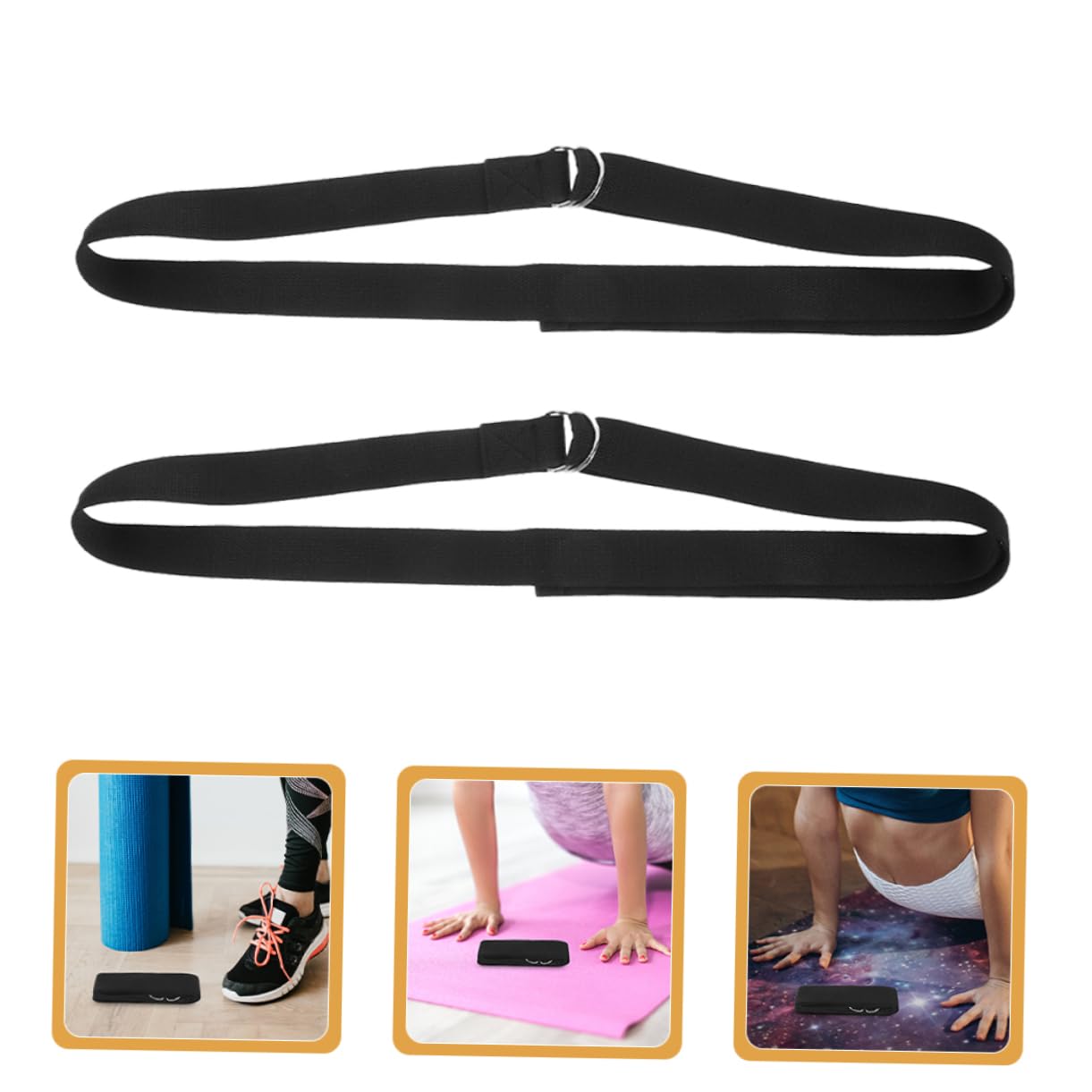 10stücke Yoga-band Verstellbare -halterung Nicht Elastisch Für Tägliches Training Für Anfänger Und Fortgeschrittene Strapazierfähig Und Langlebig Für Flexibilität Und