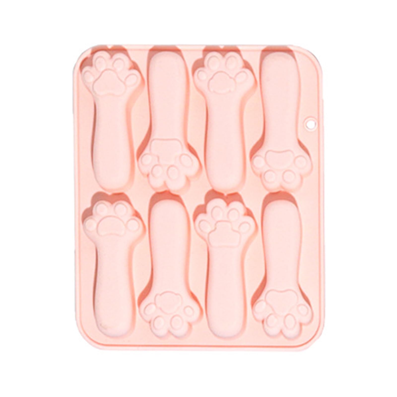 Tsophreniq Multifunctional Baking Mold 8Cavity Silicone Fondant Molds Candy Chocolate Fondant Molds for Cake Decorations Paw Biscuit Mold Baking Tool Birthday