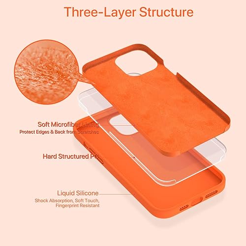 Miniatura 1146 de Miracase - Funda diseñada para iPhone 11 con protector de pantalla, funda de goma de silicona líquida, protección total contra caídas y a prueba