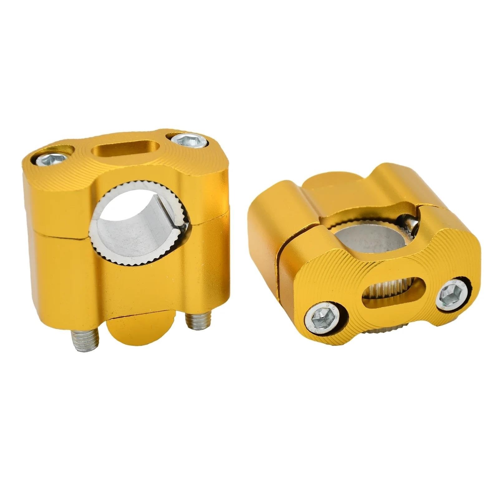 Hdhcscagh Gold Motorcycle 22 Mm 28 Mm Handlebar Clamp Handlebar Risers Adapter Universal Bar Clamps Handlebar Clamps Risers(,28 Mm)