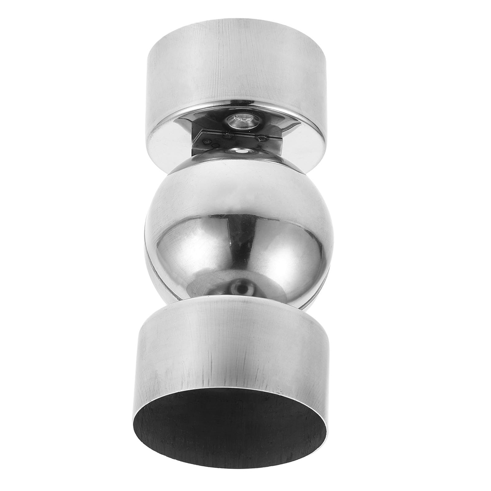 Conector de pasamanos para escaleras en acero inoxidable con soporte redondo regulable