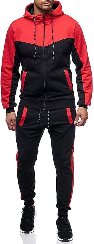 Marine Royal Track Trajes para hombres Conjunto con cremallera completa Chándal para correr al aire libre Hombres Chándales