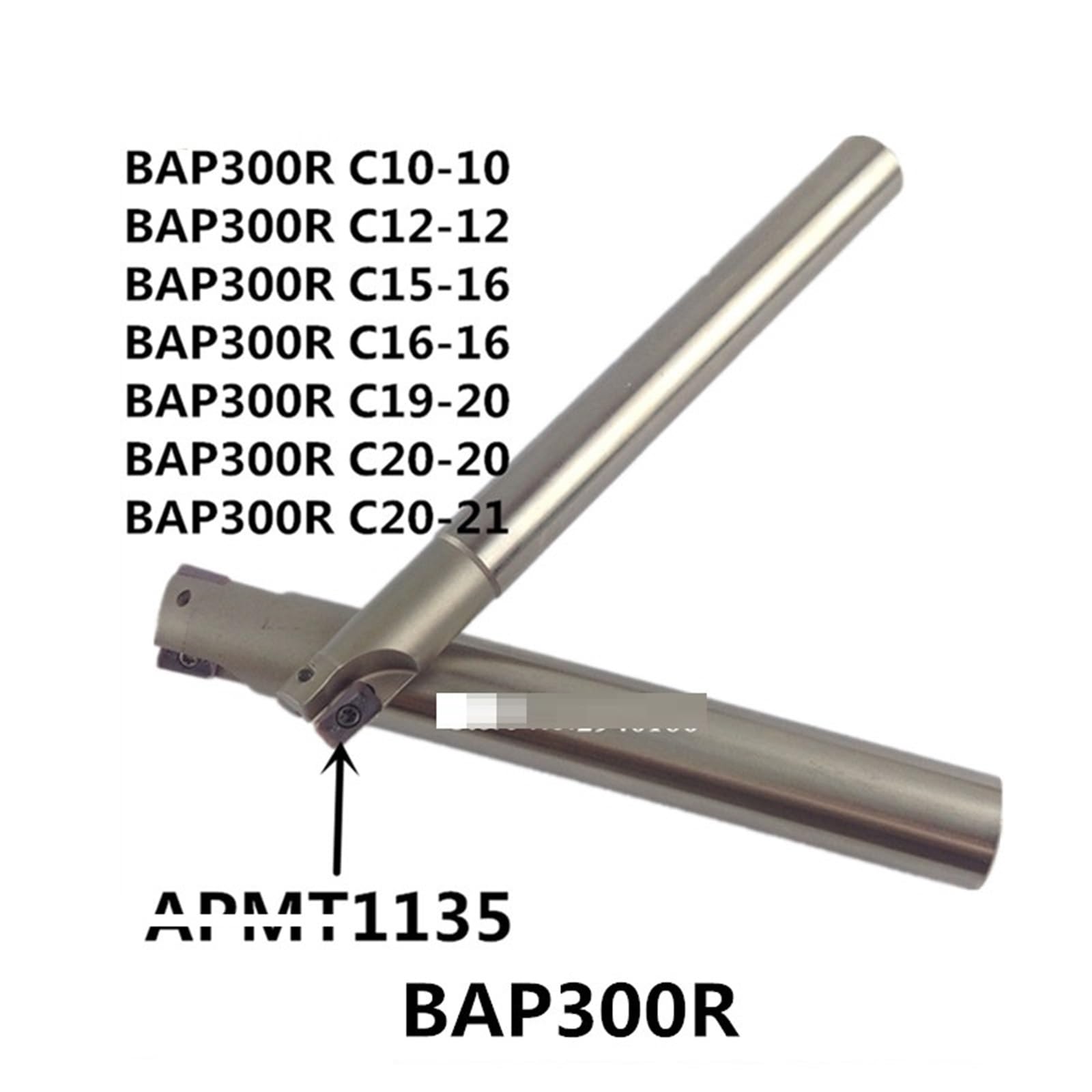 BAP300R C10 10 120 C12 12 120 C14 14 130 C16 16 Portafresas Ranura De Desbaste Hombro De Inmersión Fresado De Copia(C16X16X200 2T)