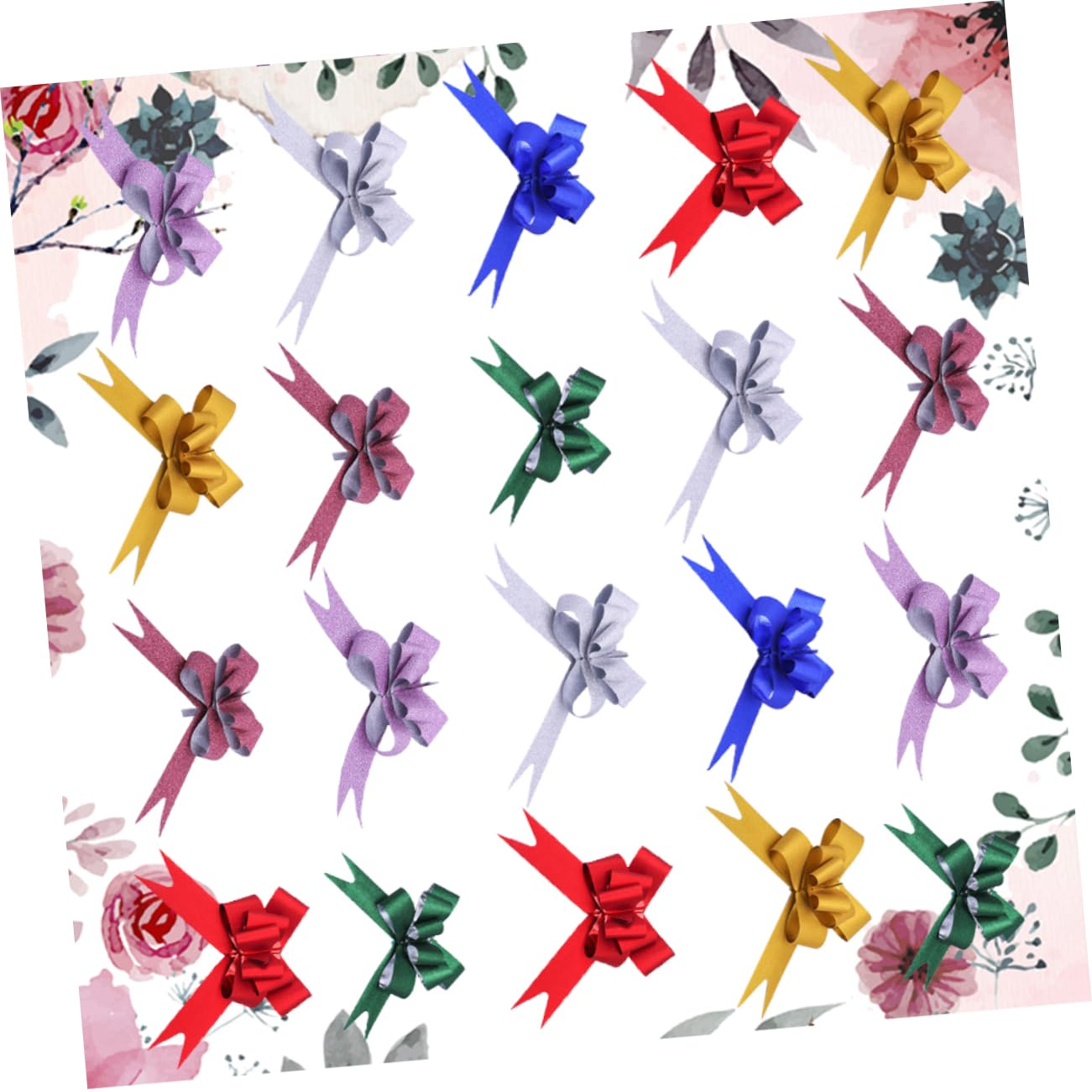 Abaodam 100pezzi Fiocchi Decorativi Natalizi Motivo Fiocco Di Fiocchi Di Raso Per Decorazioni Di Matrimonio e Feste Versatile e Resistente Per Albero Di Natale Regali e Eventi Festivi
