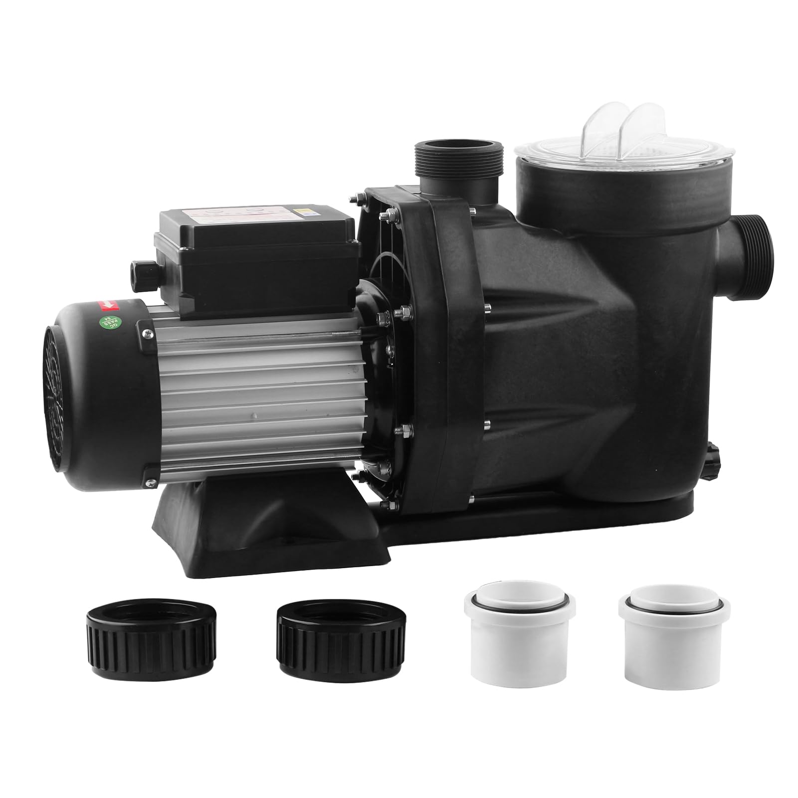 Pool Pump IN/Above Ground Pool Pump,2HP 8120 GPH,115V Self Primming High Flow (with Timer)