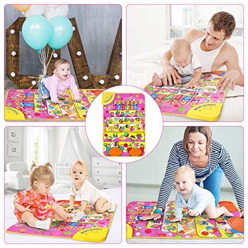 GIKPAL Alphabet Musical Toy Mat, “from A to Z” Learning Mat for Educational, Floor Play Mat with Quiz and Disc Modes for Babies and Toddlers - Thumbnail 3