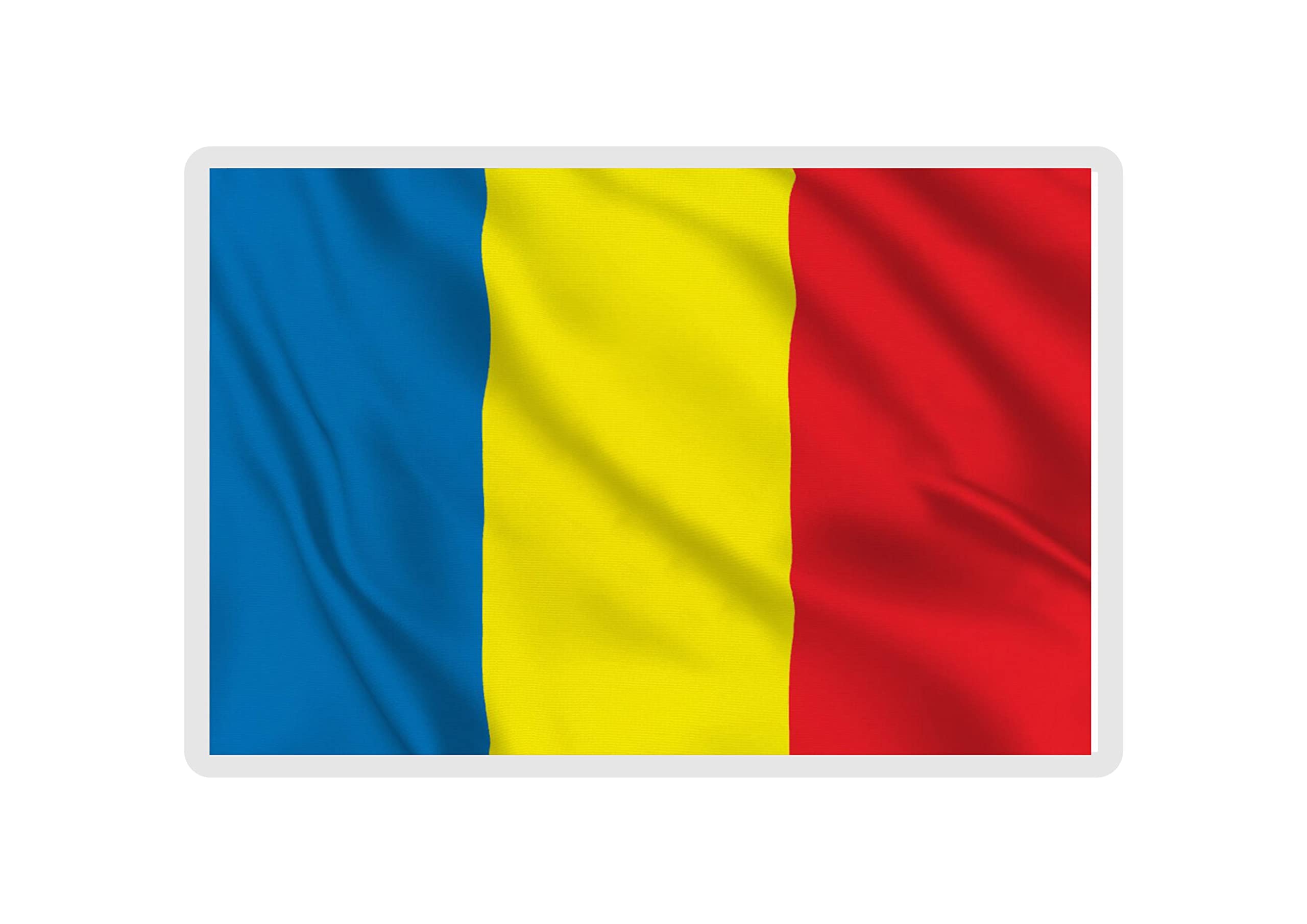Decalarama Romania Flag Fridge Magnet Gift - Cute Romanian Novelty Birthday Present