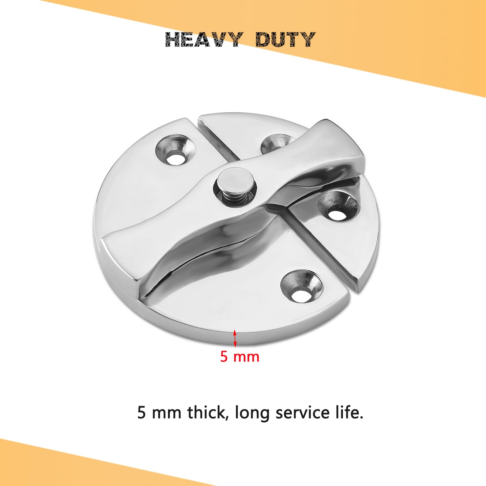 DIALESHU Heavy Duty Marine Boat Door Catch Latch 316 Stainless Steel - Image 3