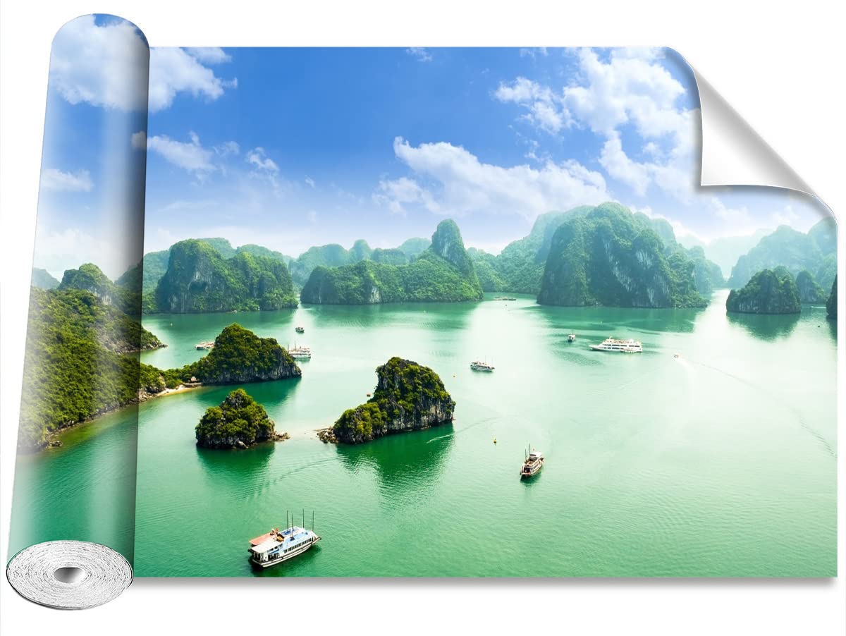 Papier peint moderne Tulup 152x104cm paysage Baie au Vietnam pour décoration murale maison