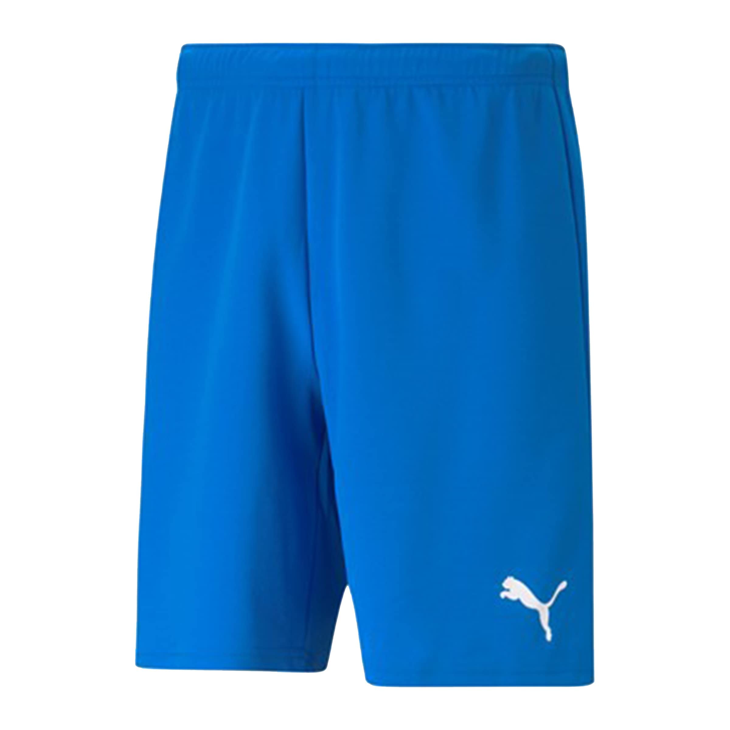 PUMA Mens Teamrise Shorts, Electric Blue Lemonade-puma White, 3XL EU