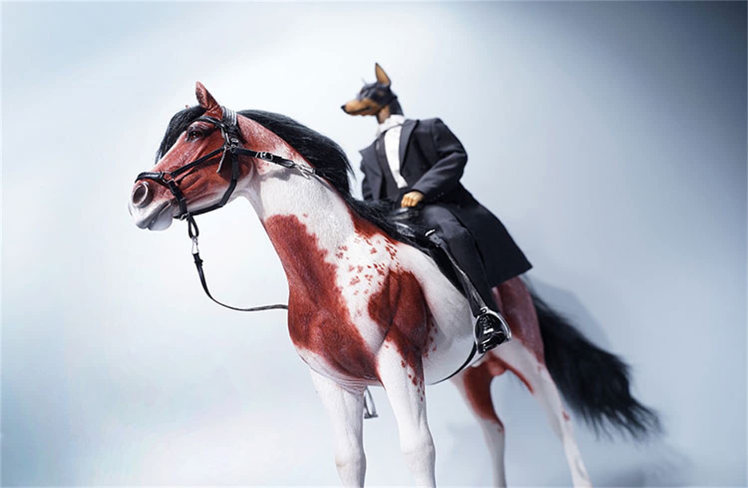 Amazon | Mr.Z 1/6 サイズ アメリカンペイントホース 馬 動物 リアル