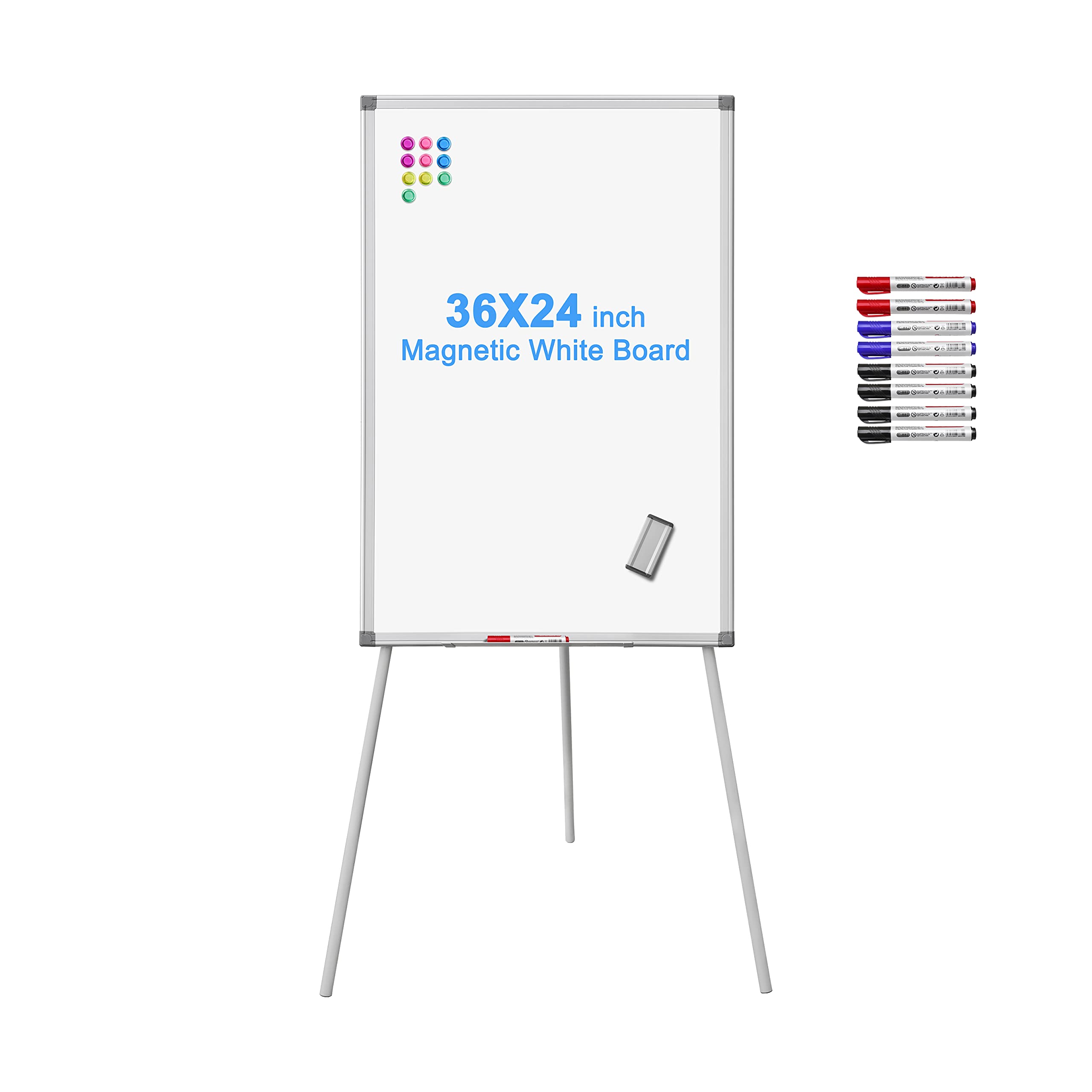 Buy Dry Erase Easel Board,36x24 Inches Tripod Whiteboard