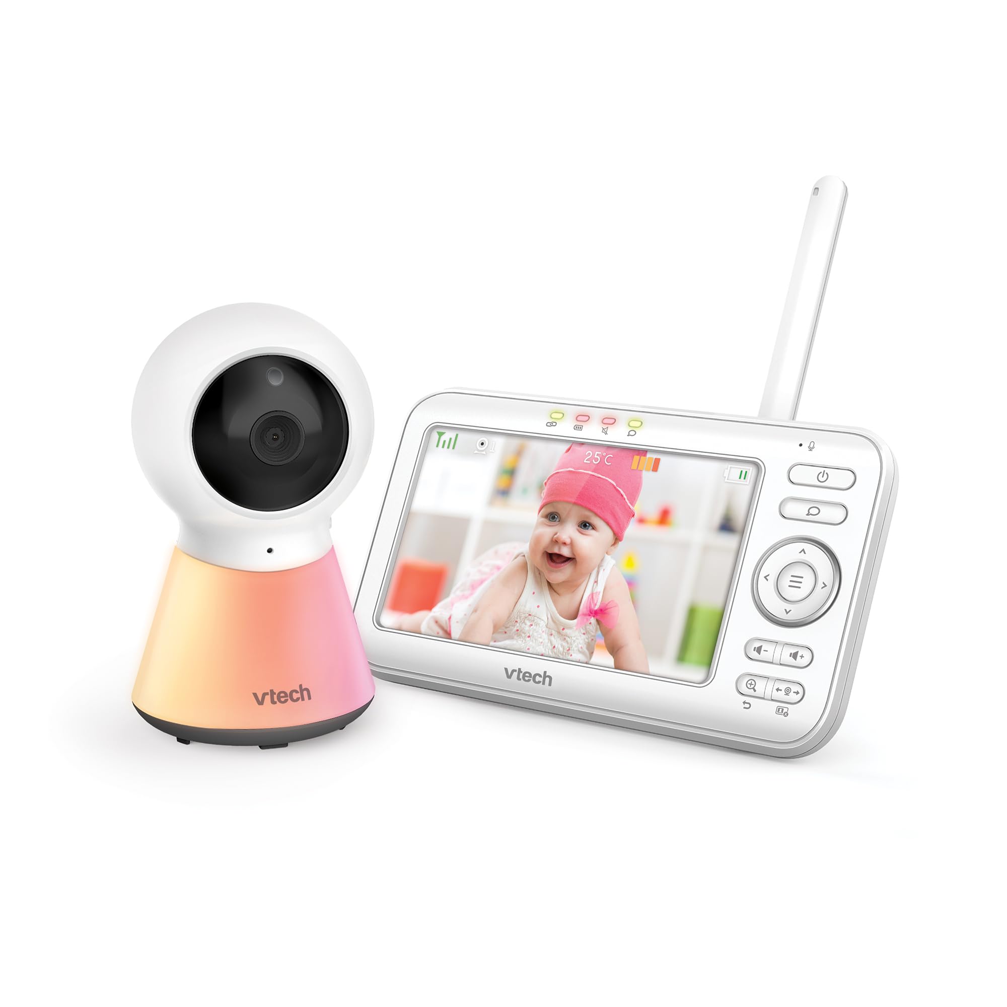 Vtech VM5254 - Monitor de vídeo para bebé de 12,7 cm con luz nocturna adaptable