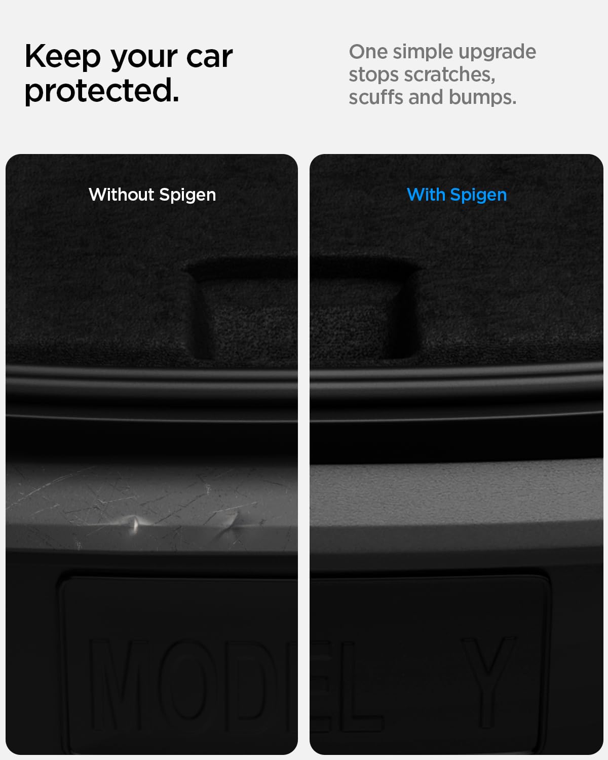 Spigen Tesla Model Y Juniper (Solo Premium & Performance 2025 2026) Protezione Paraurti Posteriore Progettato per Accessori Tesla Model Y Juniper