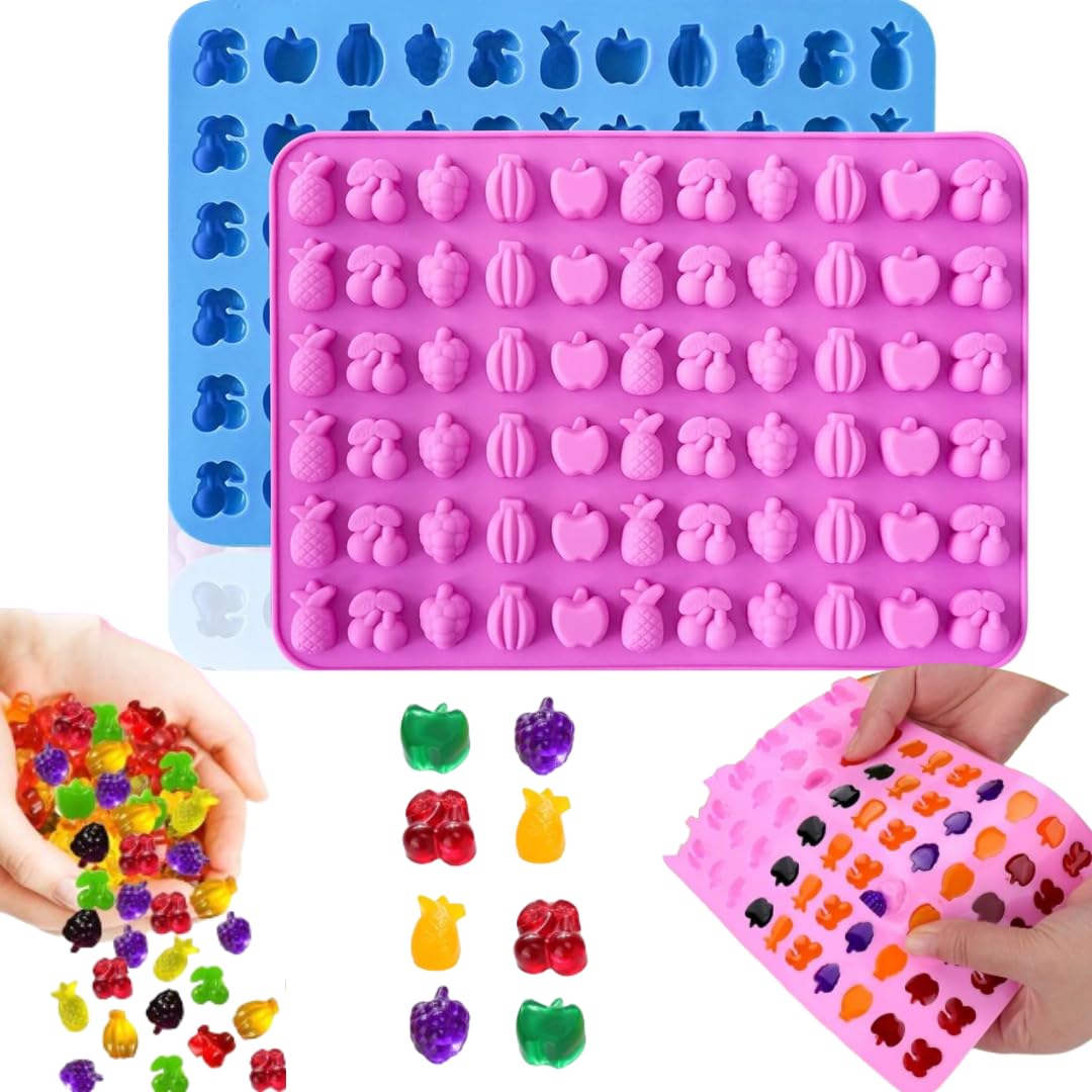 LEGACYCART 1 PC Silicone Fruit Snack Mould (Cherry, Grape, Banana, Apple, Pineapple) for Chocolate Candy, Gummies, Fruit Snack, Fudge, Ice Cubes Jelly Hard Candy Frozen Yougurt (Pack of 1)-image-31