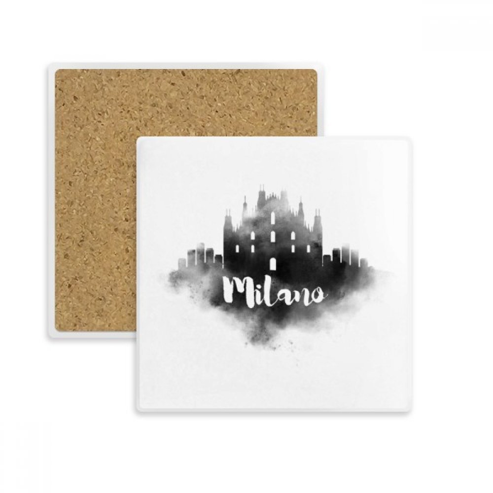 Coaster carré peinture d'encre Milano : finissez-en avec les taches d'eau sur vos tables