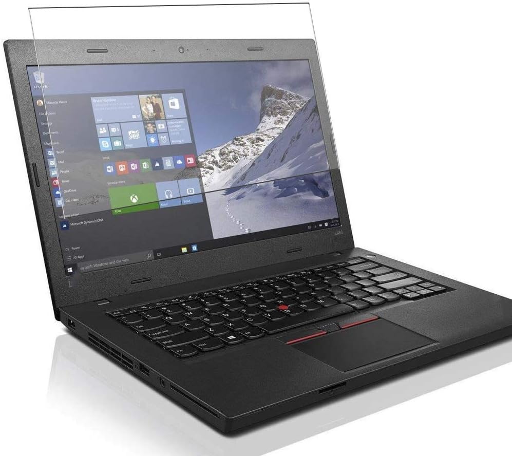 Tempered Glass Screen Protector Film, compatible with lenovo Thinkpad L460 LAPTOP 14" （Active Area Cover Only） Protective Protectors Guard